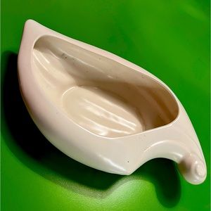 Vintage deco ceramic vase planter coffee table trinket dish modern art pottery